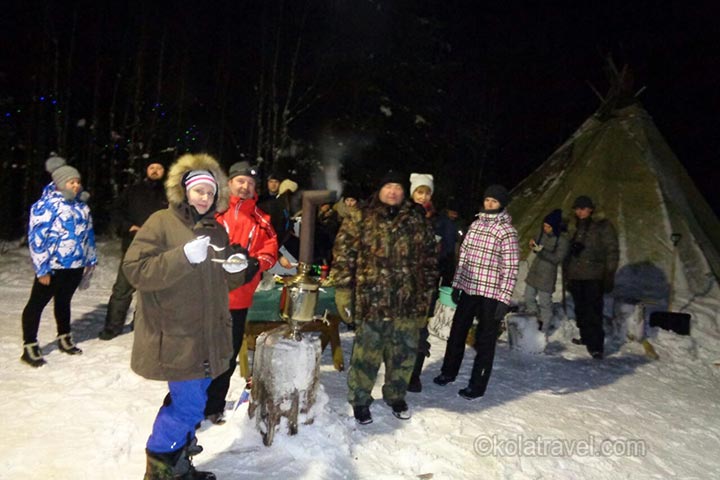 Зимняя поездка в Краснощелье на Кольском полуострове. северное сияние кольский полуостров русская лапландия краснощелье кола трэвел