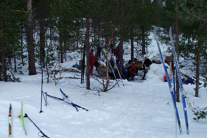 snowmobile kola peninsula murmansk region russian lapland