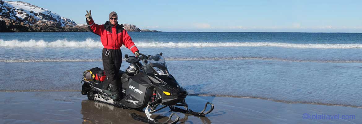 Snowmobiling tours snowmobile safaris Russia Kola Peninsula Russian Lapland Murmansk
