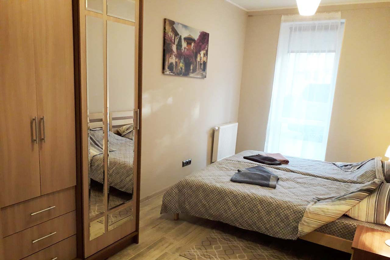 Just rent your second home on the coast of the Baltic Sea in Svetlogorsk town, Kaliningrad region. It takes 5 minutes to walk along an alley through a shady park to a tranquil sandy beach. You can reach the Svetlogorsk Promenade walking along the shore.